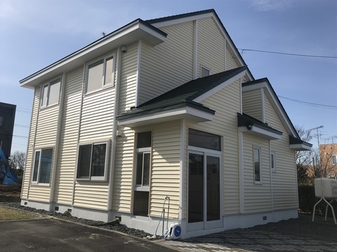 北海道　苫小牧市　住宅　塗装　ペンキ　ドローン　2