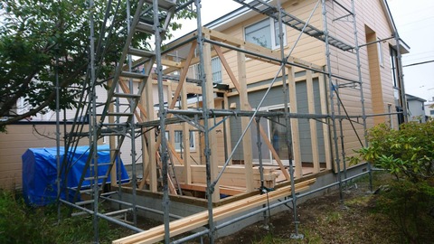 2　北海道　胆振　苫小牧　外壁　屋根　塗装　リフォーム　増築