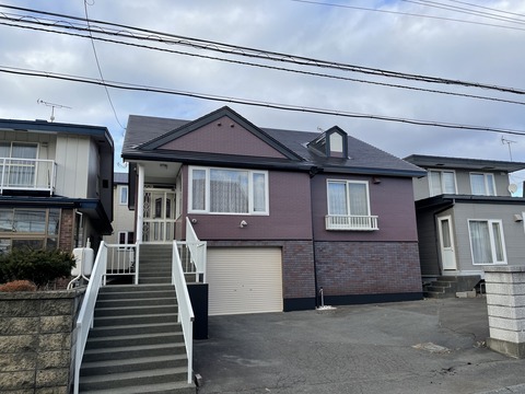 6 北海道　苫小牧市　住宅塗装　外壁塗装　屋根塗装　基礎　ホームタンク　苫小牧市塗装業者