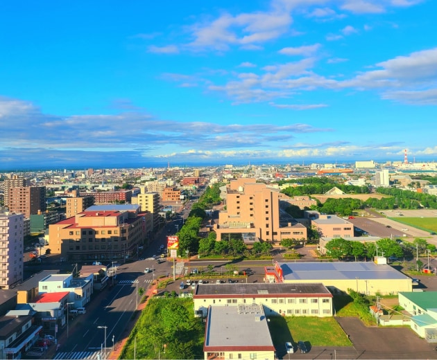 苫小牧の街並み