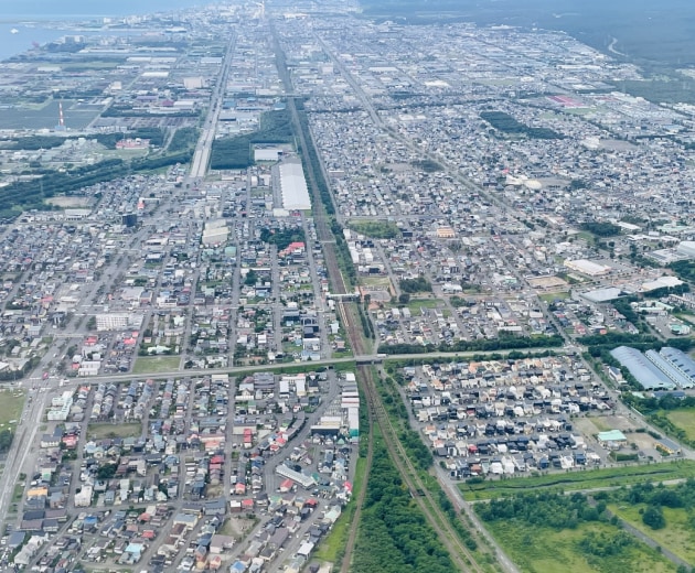 苫小牧の街並み