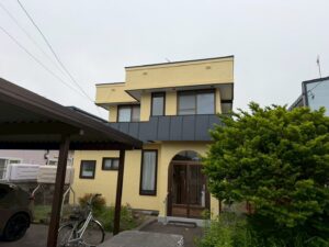 苫小牧市東開町Ｍ様　シリコン塗料で外壁塗装